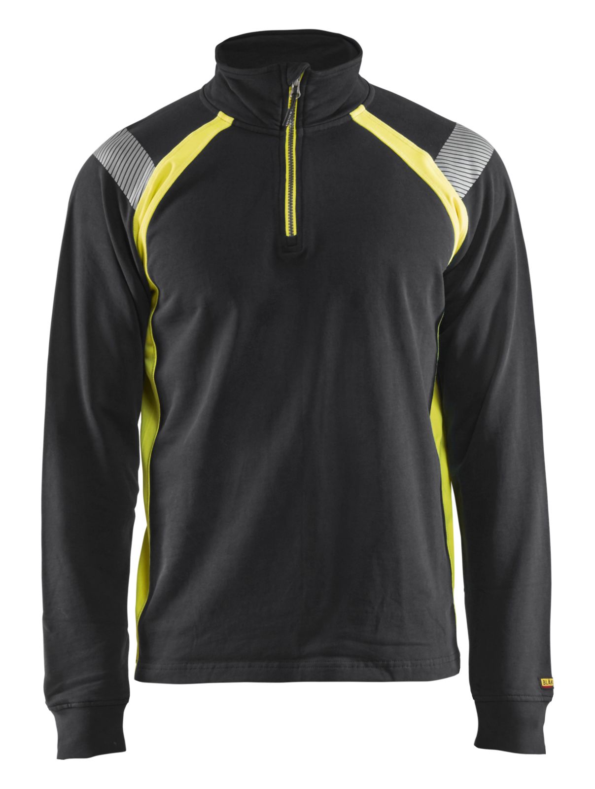 Blaklader Polosweaters 34321158 zwart-geel(9933)