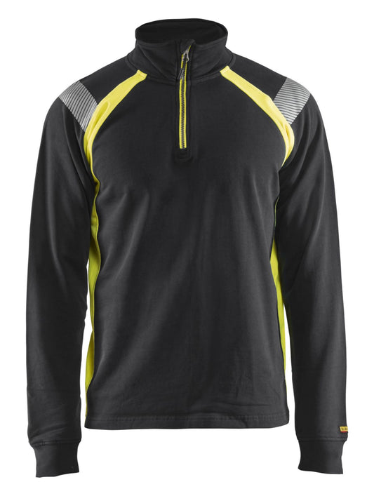 Blaklader Polosweaters 34321158 zwart-geel(9933)