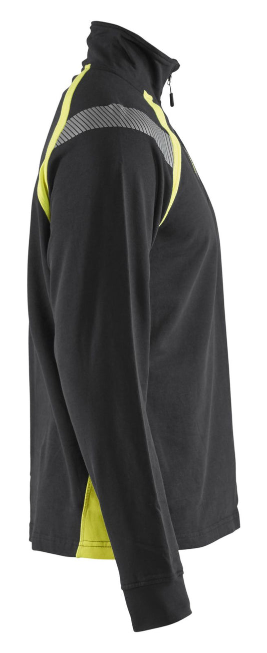 Blaklader Polosweaters 34321158 zwart-geel(9933)