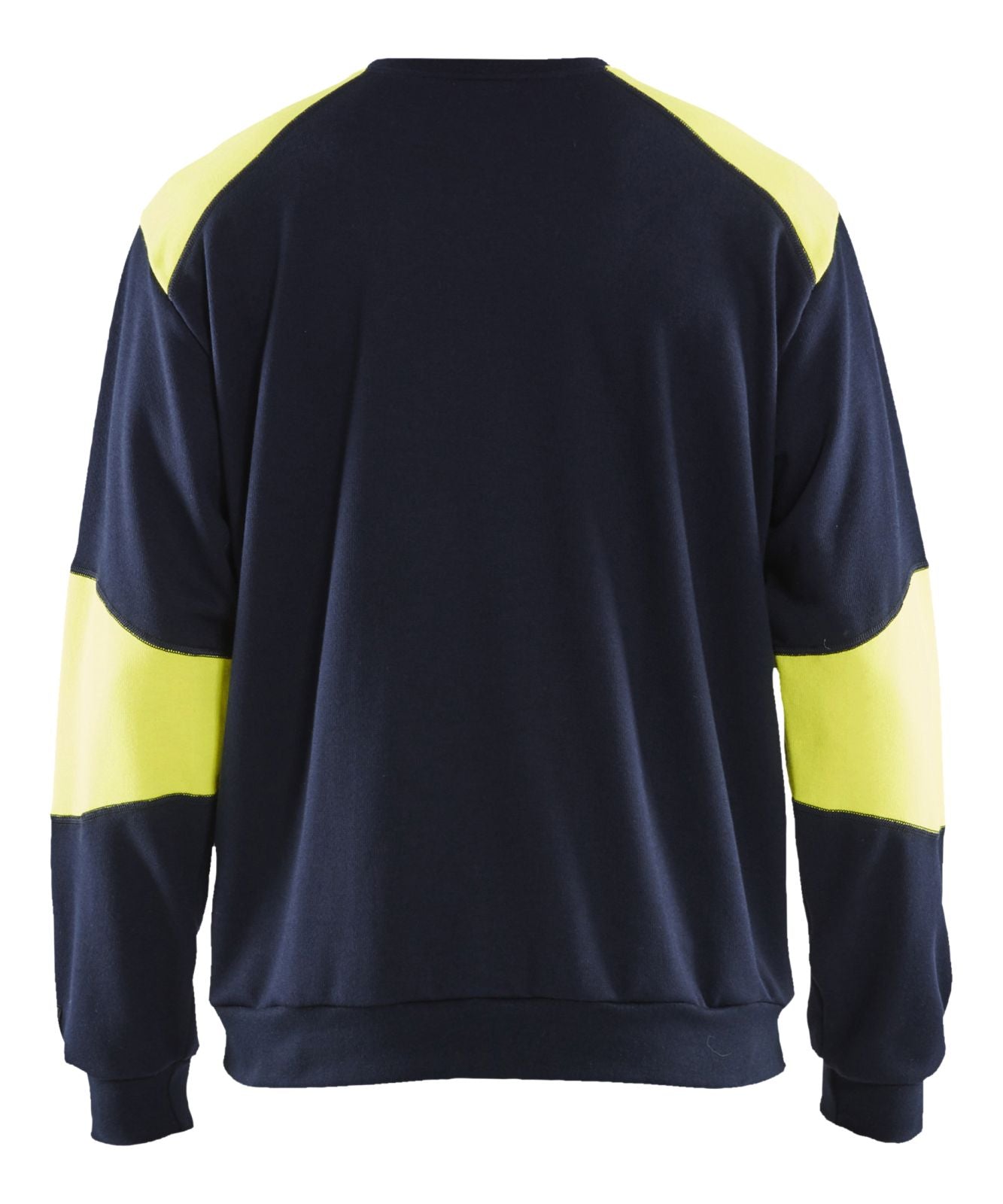 Blaklader Polosweaters 34581762 marineblauw-fluo geel(8933)