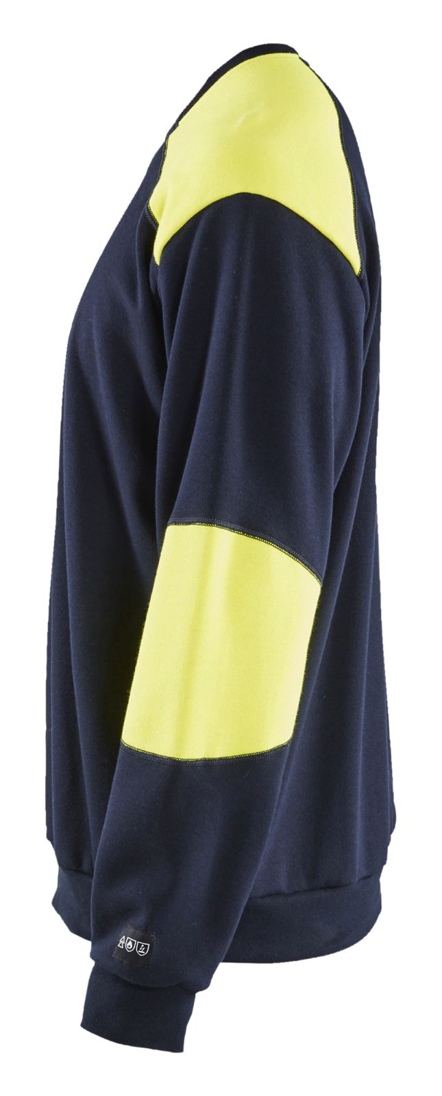 Blaklader Polosweaters 34581762 marineblauw-fluo geel(8933)