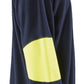 Blaklader Polosweaters 34581762 marineblauw-fluo geel(8933)