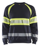 Blaklader Polosweaters 34591762 Multinorm marineblauw-fluo geel(8933)