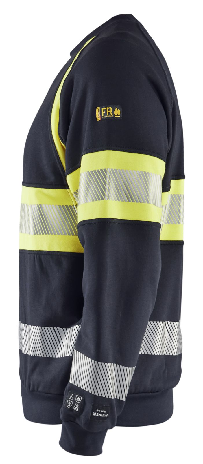 Blaklader Polosweaters 34591762 Multinorm marineblauw-fluo geel(8933)
