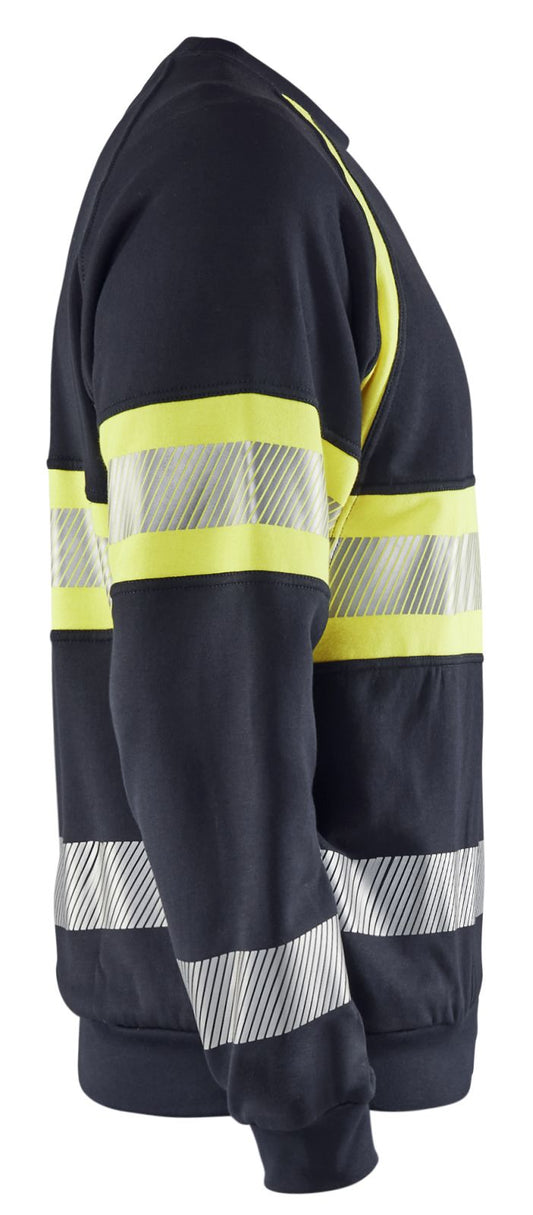 Blaklader Polosweaters 34591762 Multinorm marineblauw-fluo geel(8933)