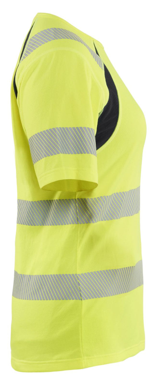 Blaklader High Vis Dames T-Shirts 35032537 HiVis fluo geel-zwart(3399)