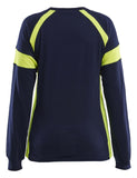 Blaklader Profiel Visible Dames T-shirt lange mouwen 35211030 HiVis marineblauw-fluo geel(8833)
