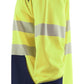 Blaklader Polosweaters 35412528 HiVis fluo geel-marineblauw(3389)