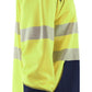 Blaklader Polosweaters 35412528 HiVis fluo geel-marineblauw(3389)
