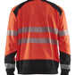 Blaklader Polosweaters 35412528 HiVis fluo rood-zwart(5599)