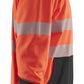Blaklader Polosweaters 35412528 HiVis fluo rood-zwart(5599)