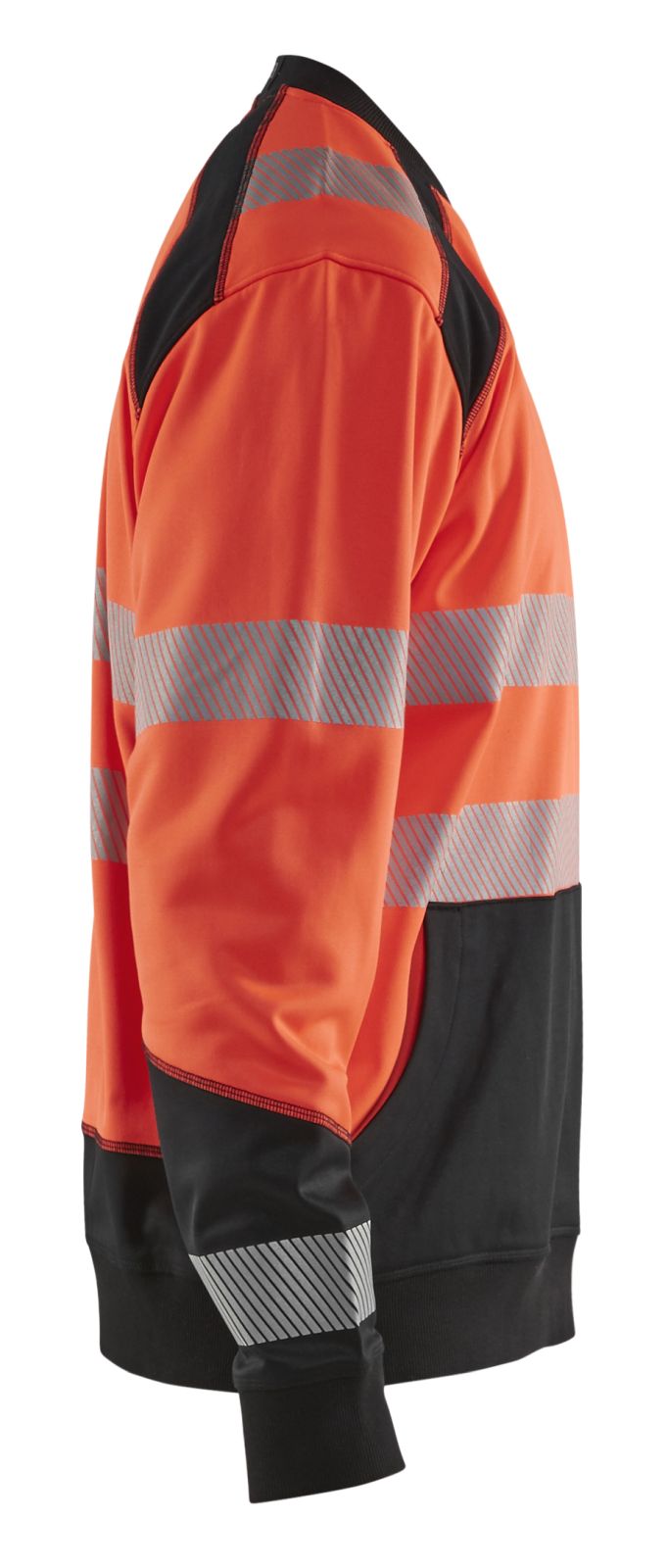 Blaklader Polosweaters 35412528 HiVis fluo rood-zwart(5599)