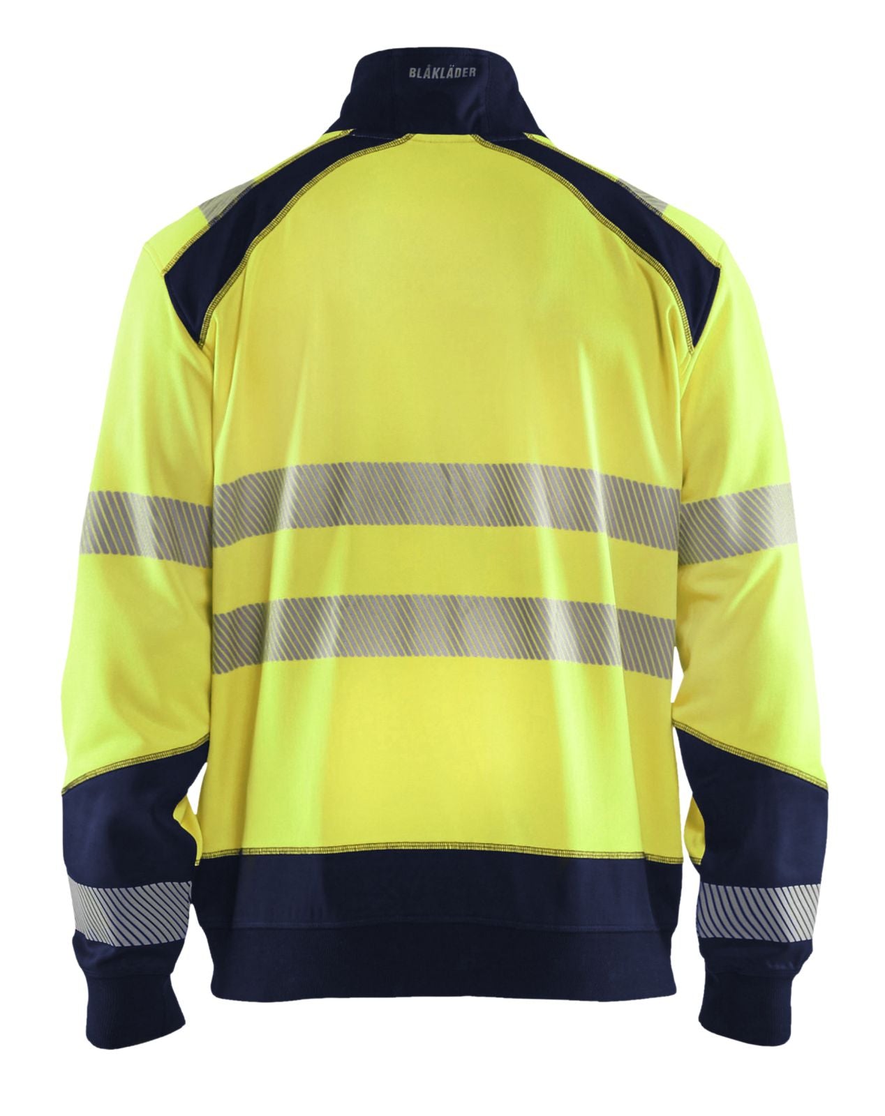 Blaklader Polosweaters 35562528 HiVis fluo geel-marineblauw(3389)