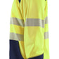 Blaklader Polosweaters 35562528 HiVis fluo geel-marineblauw(3389)