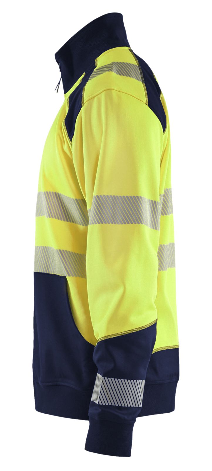 Blaklader Polosweaters 35562528 HiVis fluo geel-marineblauw(3389)