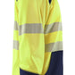 Blaklader Polosweaters 35562528 HiVis fluo geel-marineblauw(3389)