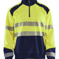 Blaklader Polosweaters 35562528 HiVis fluo geel-marineblauw(3389)