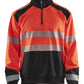 Blaklader Polosweaters 35562528 HiVis fluo rood-zwart(5599)