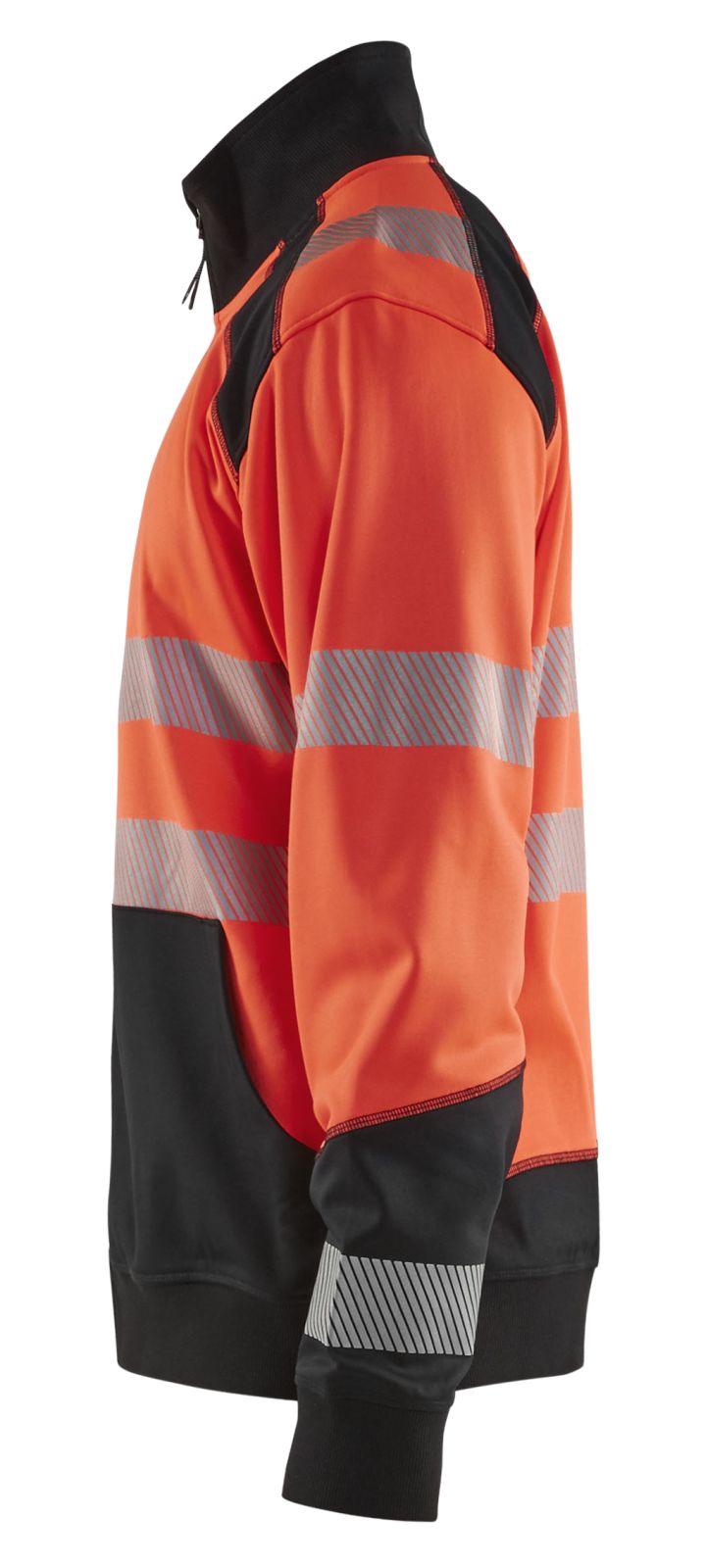Blaklader Polosweaters 35562528 HiVis fluo rood-zwart(5599)