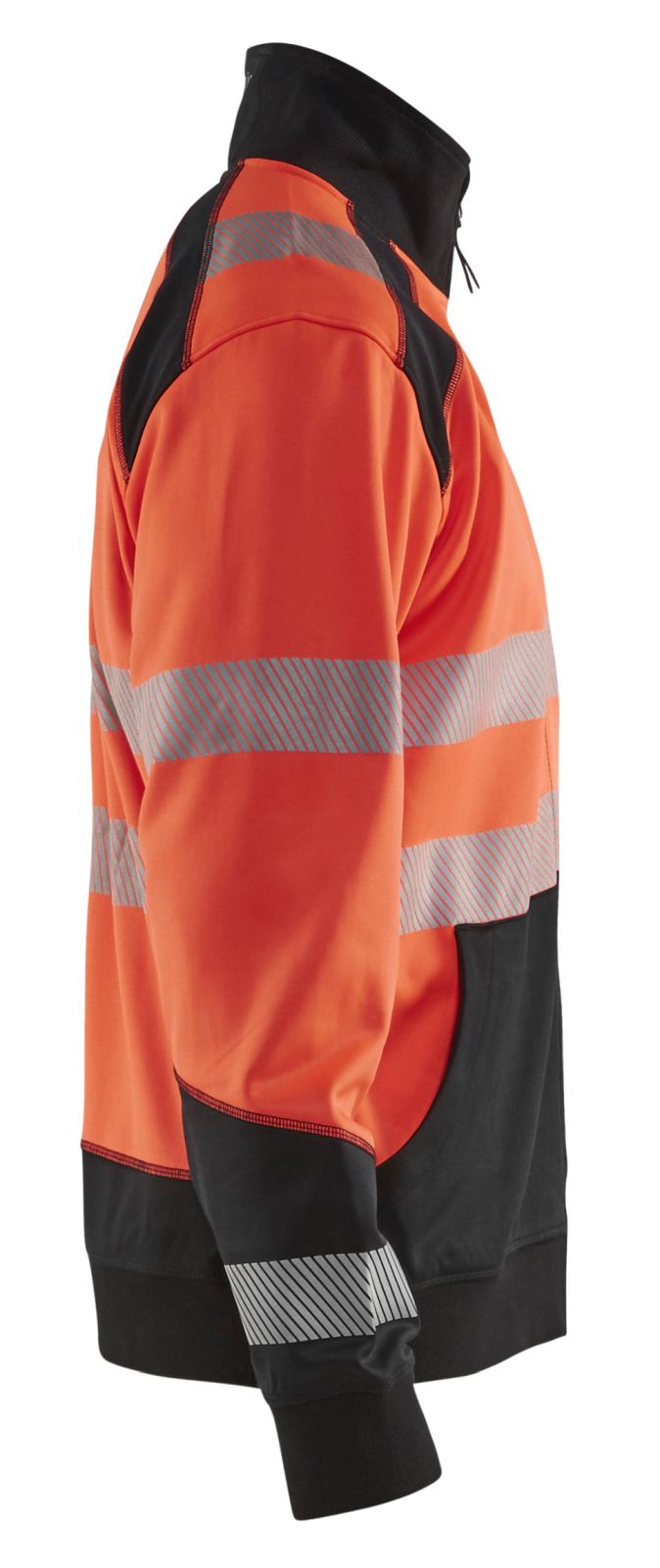 Blaklader Polosweaters 35562528 HiVis fluo rood-zwart(5599)
