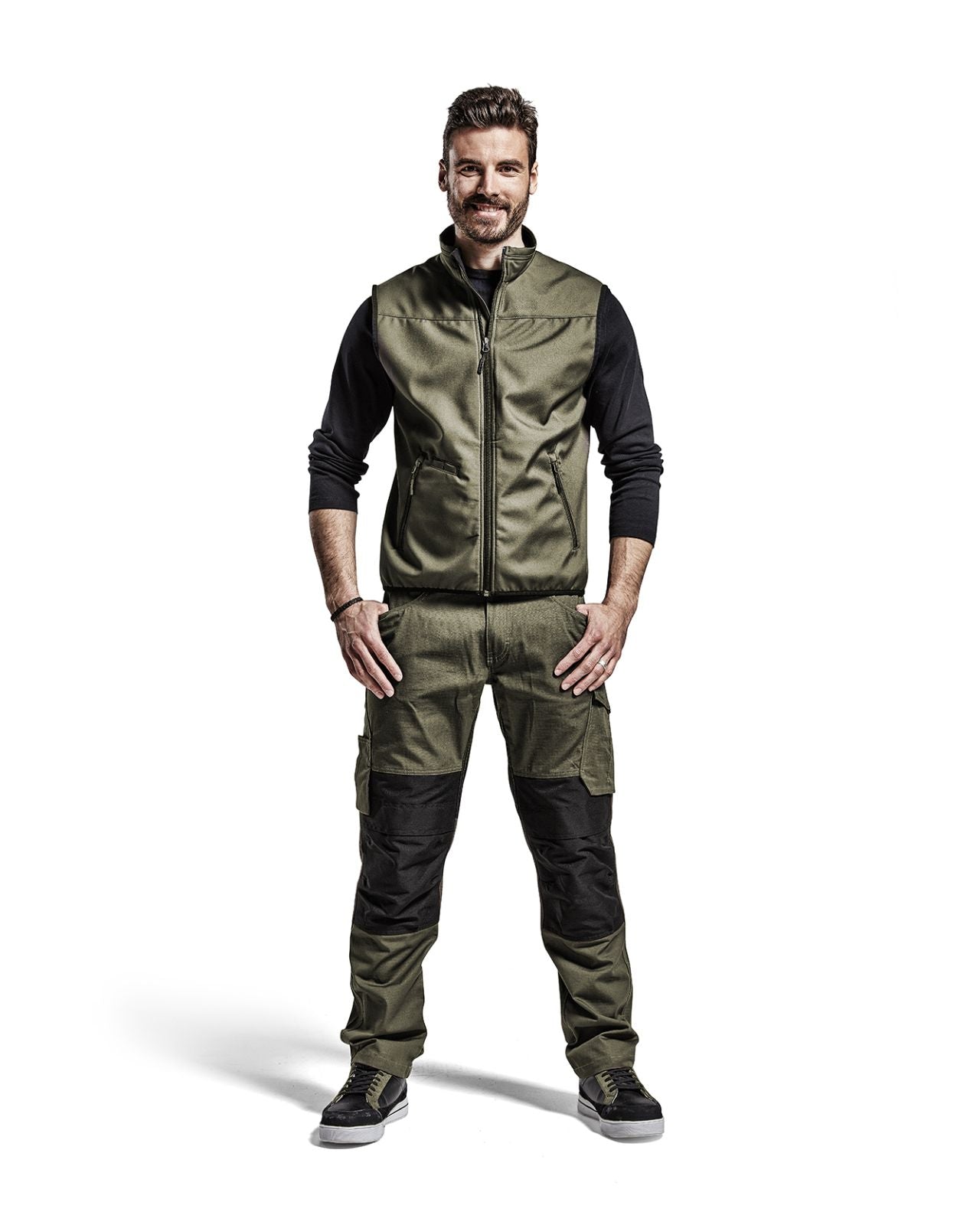 Blaklader Bodywarmers 38502516 groen-zwart(4599)
