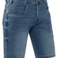 Brams Paris Seasonal NOS Shorts Korte broeken Nout C92 light blue stretch denim short lichtblauw(001)