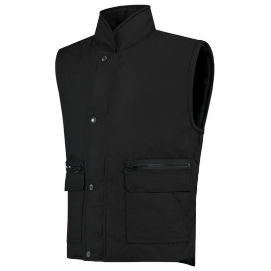 Tricorp Casual Bodywarmers 401001-BW160 Drukknopen Polyester- katoen zwart(black)