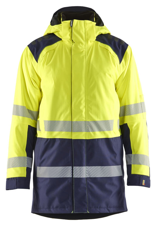 Blaklader High Vis jassen 44571987 winter HiVis waterdicht fluo geel-marineblauw(3389)