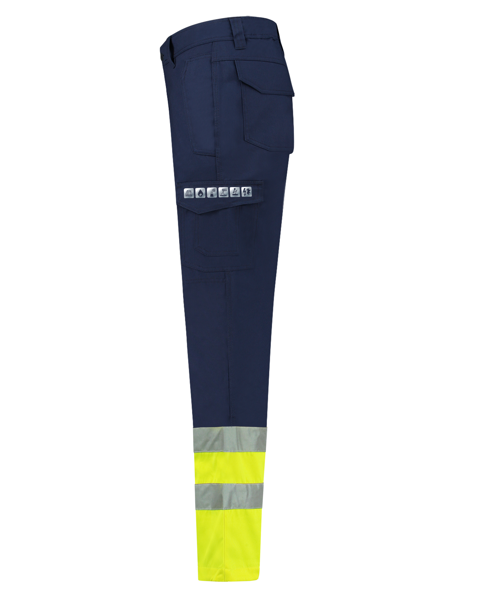 Tricorp Broeken 503004 inktzwart-fluo geel(inkfluoryellow)
