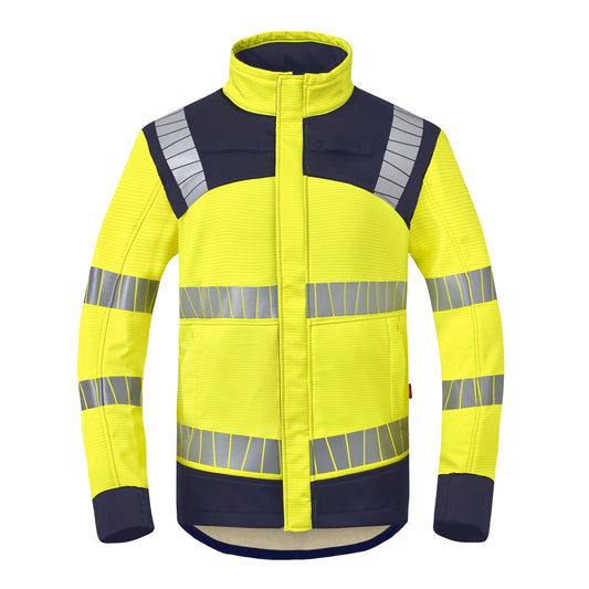 Havep Multi Protector + Softshell 50410 vlamwerend antistatisch vlamboog HiViS lassen chemicaliën fluo geel-marine(AOV)