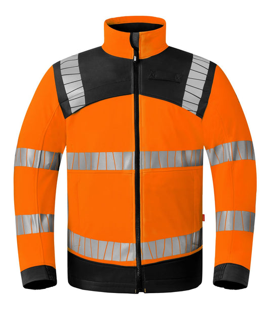 Havep High Visibility + Jassen 50413 softshell HiVis fluo oranje-houtskool(CAK)