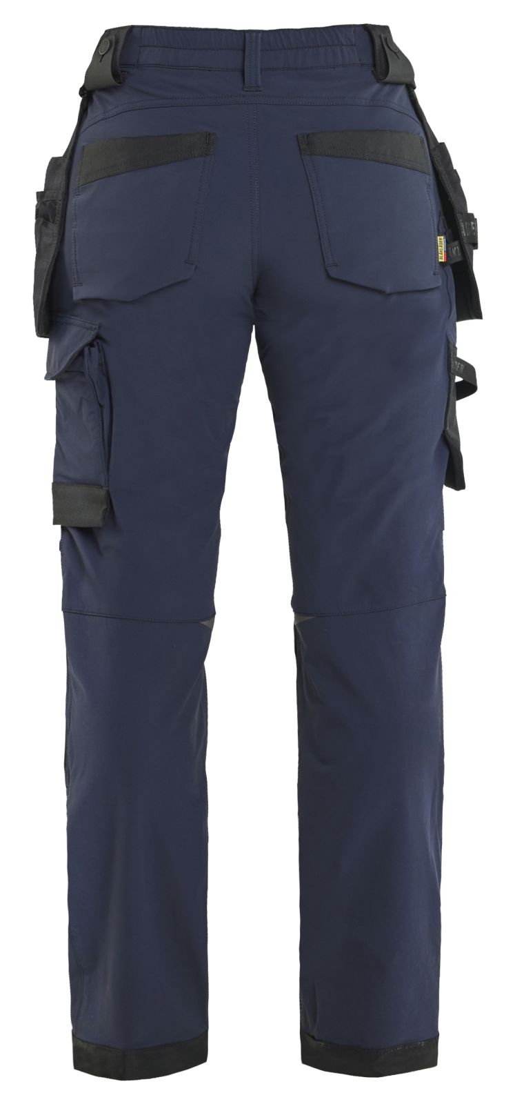 Blaklader Dames 4-weg stretch Dames Werkbroeken 71211645 afneembare spijkerzakken donker marineblauw-zwart(8699)