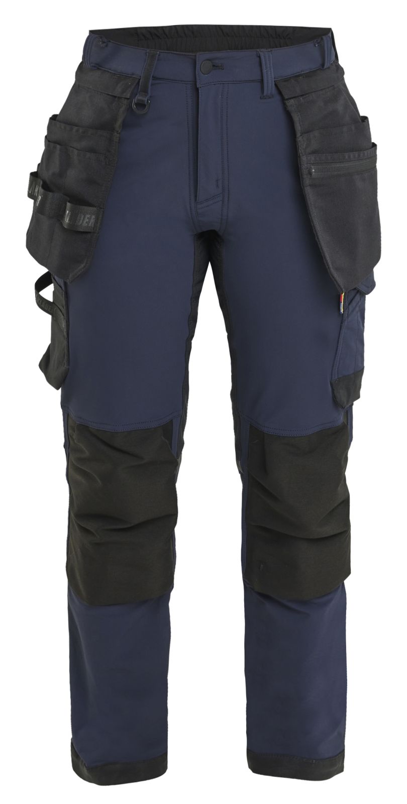 Blaklader Dames 4-weg stretch Dames Werkbroeken 71211645 afneembare spijkerzakken donker marineblauw-zwart(8699)