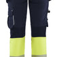 Blaklader High Vis Dames Werkbroeken 71931642 stretch HiVis marineblauw-fluo geel(8933)