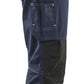 Blaklader Service Dames Werkbroeken 71951330 dames stretch donker marineblauw-fluo geel(8633)