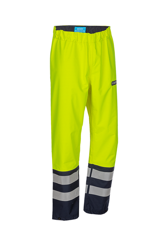 Sioen Broeken Hovi Multinorm- ARC fluo geel-marineblauw