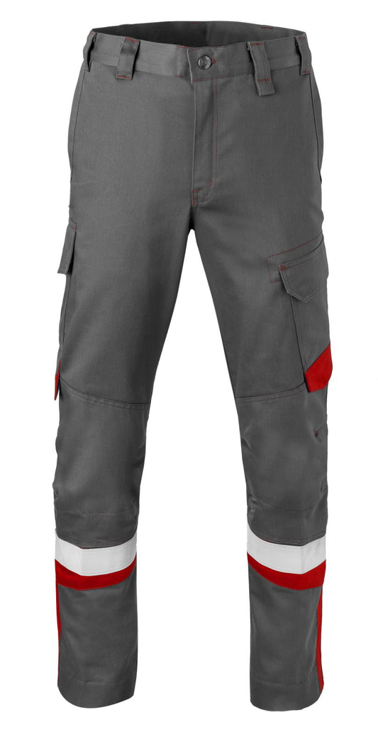 Havep 5safety Image + Werkbroeken 80340 houtskool-rood(AAB)