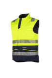 Sioen Bodywarmers Flaxton Multinorm fluo geel-marineblauw