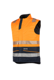 Sioen Bodywarmers Flaxton Multinorm fluo oranje-marineblauw