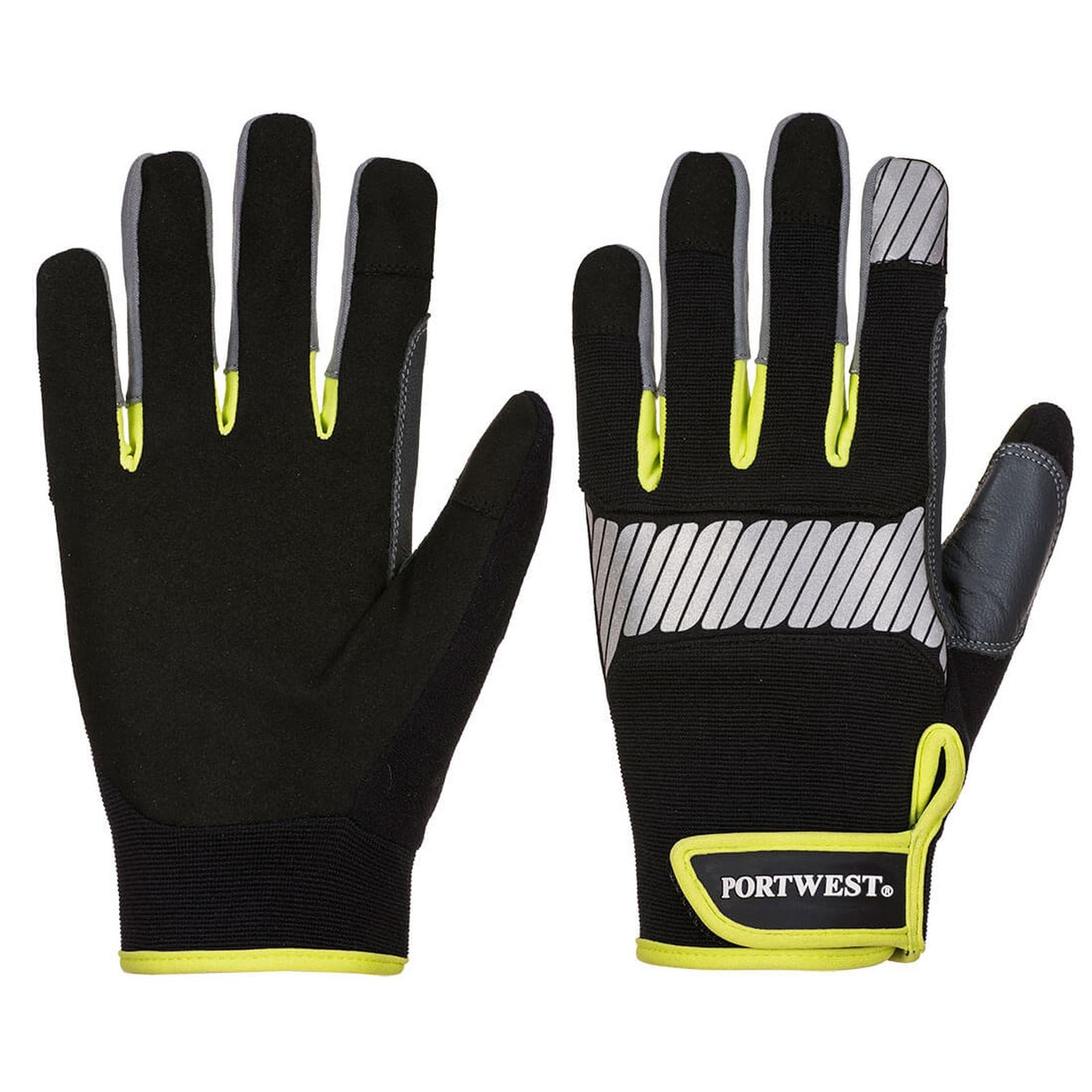 Portwest PW3 Handschoenen A770 zwart-geel(BK)