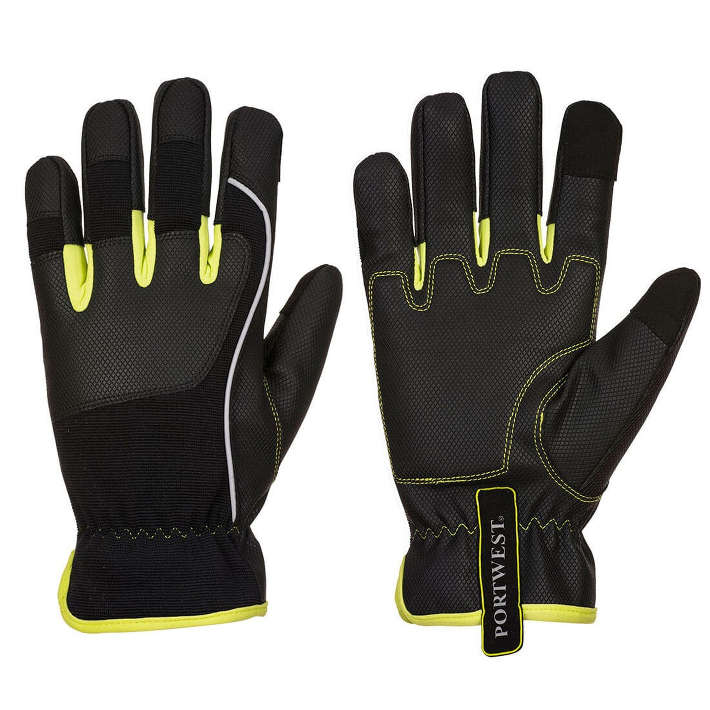 Portwest PW3 Tradesman Handschoenen A771 zwart-geel(BK)