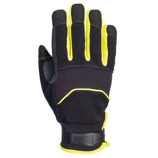 Portwest Specialistische handschoenen Handbescherming Handschoen A792 Naaldbestendig zwart-geel(BK)
