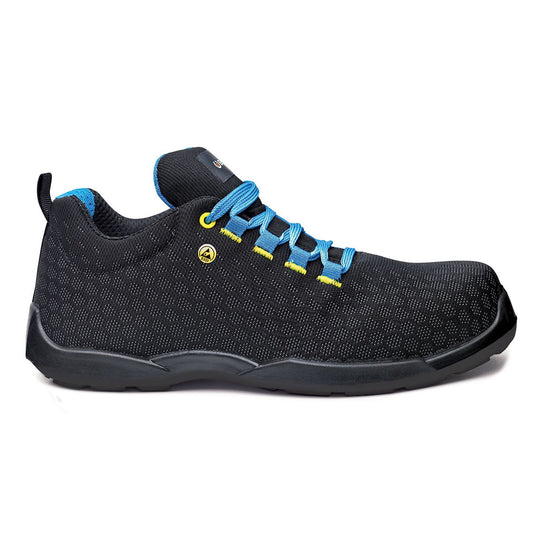 Base Record Schoenen B0677E Marathon Esd zwart-blauw(EB)