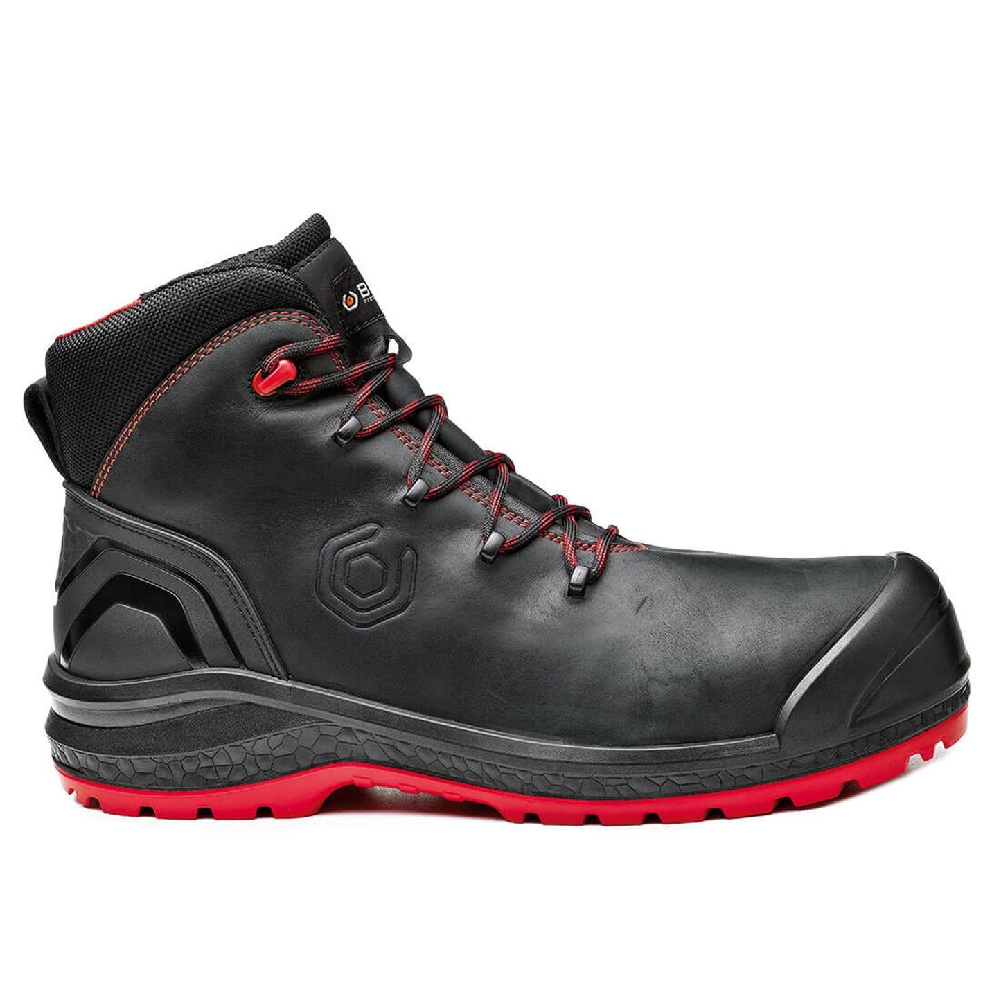 Base Classic Plus Schoenen B0888 Be-Uniform Top zwart-rood(NB)