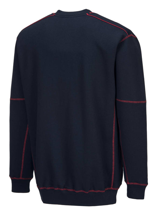 Portwest Polosweaters B318 marineblauw-rood(NR)