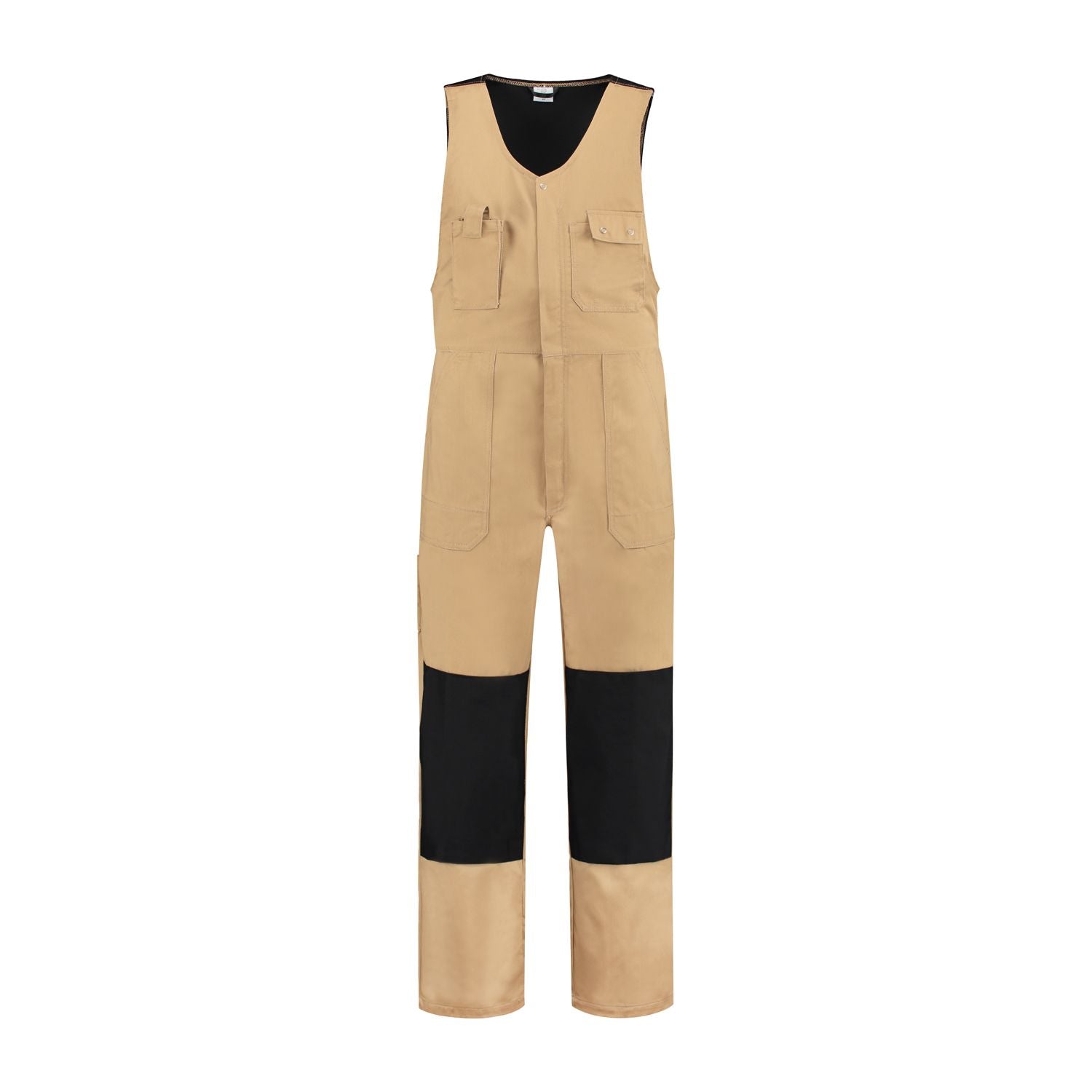 Noname Bodybroeken BBC6040 Kniezakken khaki-zwart(KZWART)