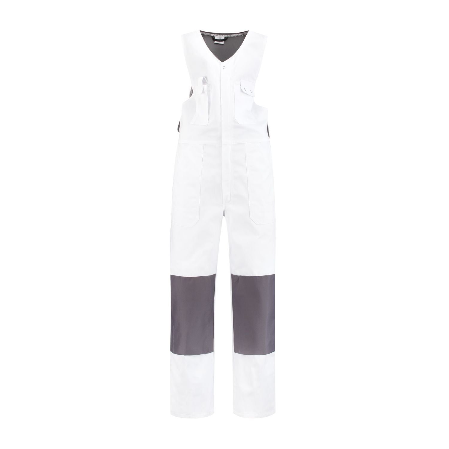 Noname Bodybroeken BBC6040 Kniezakken wit-grijs(WTGR)