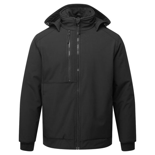 Portwest WX2 Eco Jassen CD874 softshell 2 (L) waterafstotend winddicht zwart(BK)