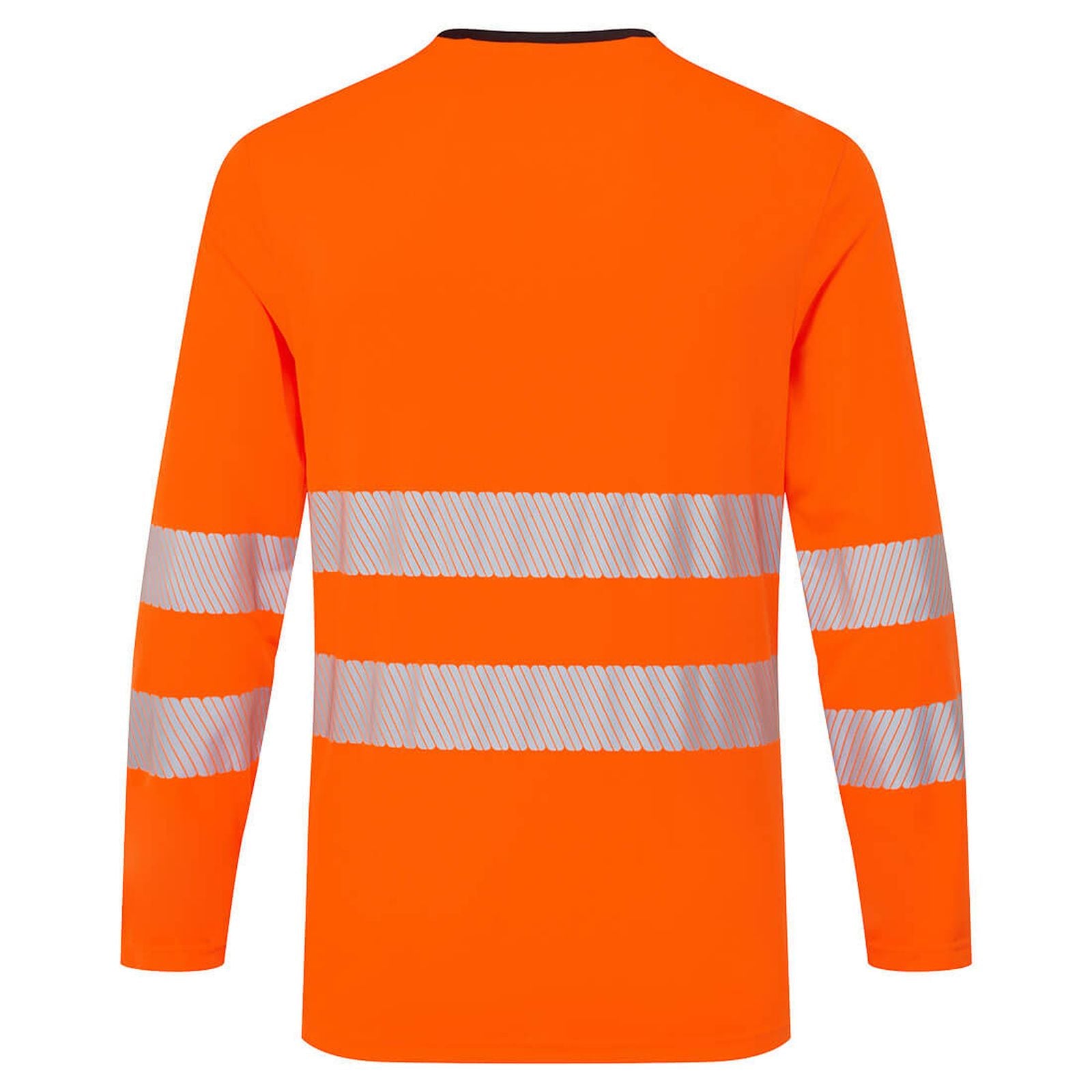 Portwest DX4 Hi-Vis T-shirt DX416  L/M slim fit longsleeve Hivistex Pro oranje-zwart(OB)