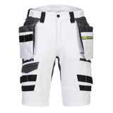 Portwest DX4 Korte Broeken DX444 afneembare holsterzakken stretch wit(WH)